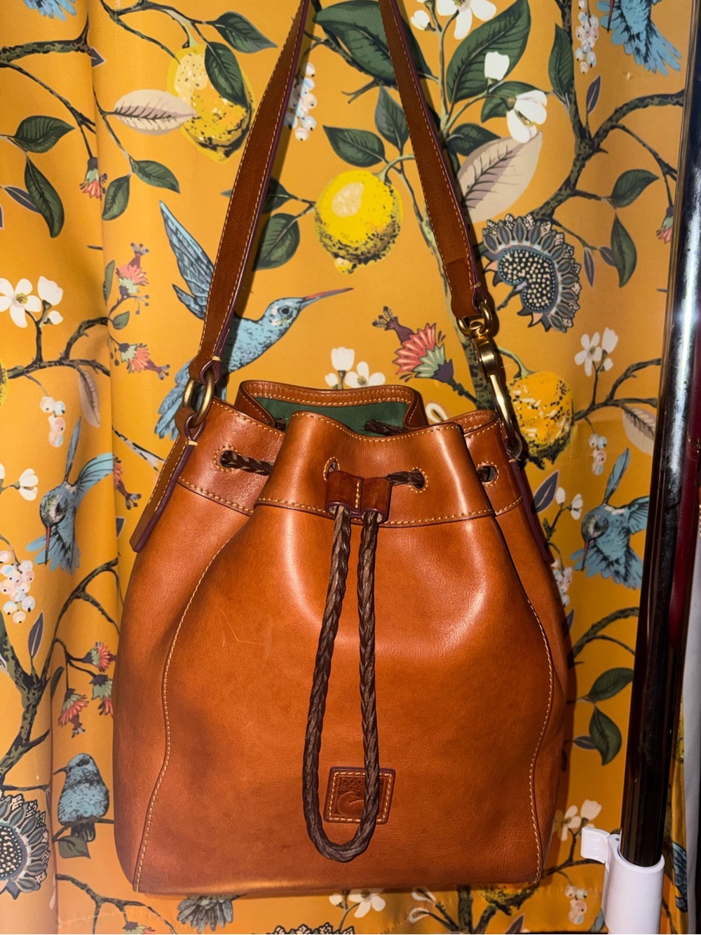 Dooney And Bourke Florentine Natural Hattie Bucket Bag